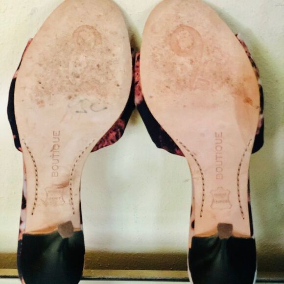 Boutique 9 Penelope Heel Slides WMS Ani Print 8M - Picture 6 of 8